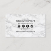 Girly Lashes Makeup Artist Lila Visitenkarte (Rückseite)