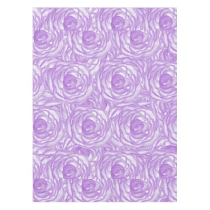 Girly Lavendelhandgemalte Watercolor-Rosen Tischdecke
