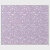 Girly Lavender Glitter Sparkle Birthday Geschenkpapier (Flach)