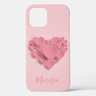 Girly Layered Pink Hearts Case-Mate iPhone Hülle