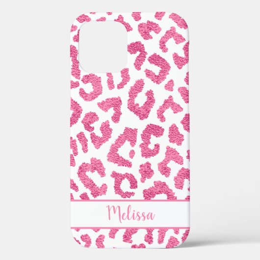 Girly Leopard Animal Print Muster Personalisiert Case-Mate iPhone Hülle (Rückseite)