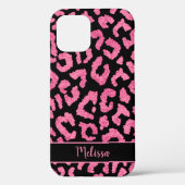 Girly Leopard Animal Print Muster Personalisiert Case-Mate iPhone Hülle (Rückseite)