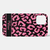 Girly Leopard Animal Print Muster Personalisiert Case-Mate iPhone Hülle (Rückseite (Horizontal))