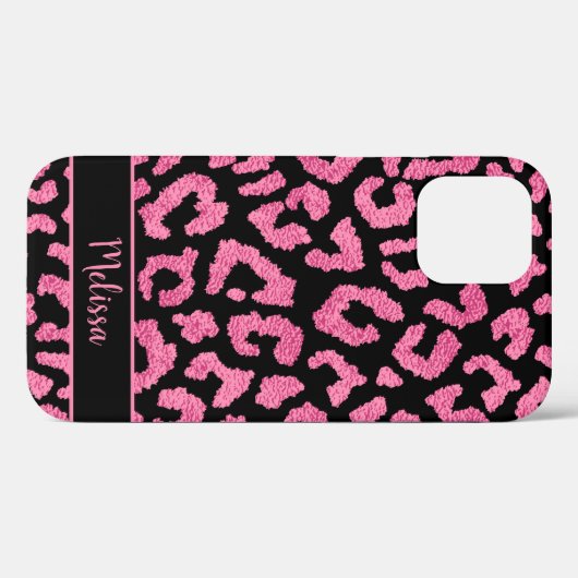 Girly Leopard Animal Print Muster Personalisiert Case-Mate iPhone Hülle (Rückseite (Horizontal))
