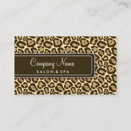 Girly Leopard-Salon-Visitenkarten Visitenkarte