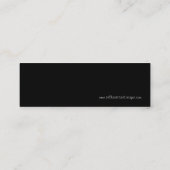 Girly Lesezeichen Mini Visitenkarte (Rückseite)