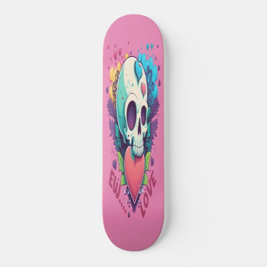 Girly Liebe Herz Geburtstag Thema Skateboard (Vorderseite)