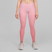 Girly Light Pink Coral Gradient Leggings