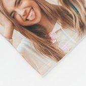 Girly lila 16 Foto bester Freund Moderne Fleecedecke (Ecke)