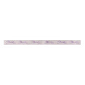 Girly Lila Classic Pferde Satinband (Vorderseite)