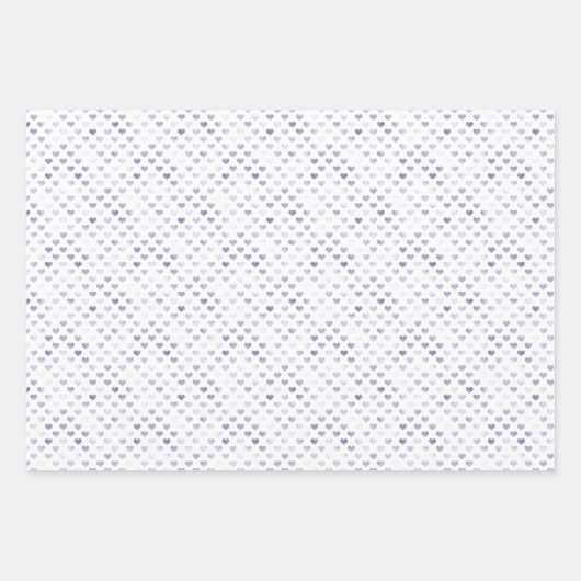 Girly Lila Dots Hearts Leopard Print Geschenkpapier Set (Vorderseite 2)