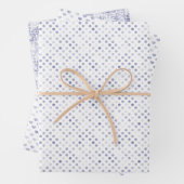 Girly Lila Dots Hearts Leopard Print Geschenkpapier Set (Beispiel)