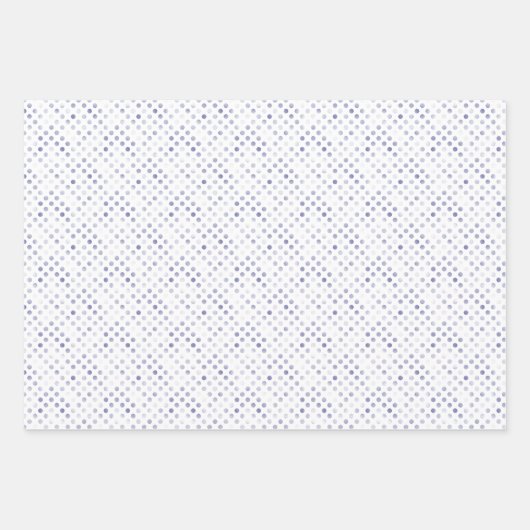 Girly Lila Dots Hearts Leopard Print Geschenkpapier Set (Vorderseite)