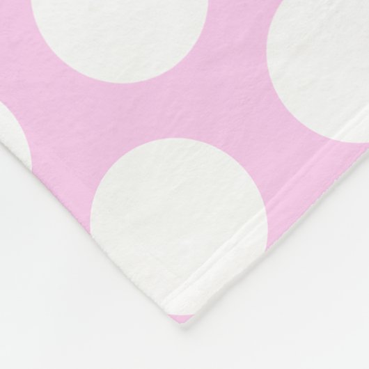 Girly lila Eulen-Winter-hellpurpurne Polka-Punkte Fleecedecke (Ecke)