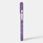 Girly Lila Glitzy Sparkle Case-Mate iPhone Hülle (Rückseite / Links)