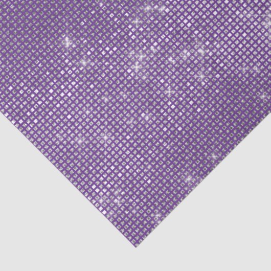 Girly Lila Glitzy Sparkle Seidenpapier (Detail)
