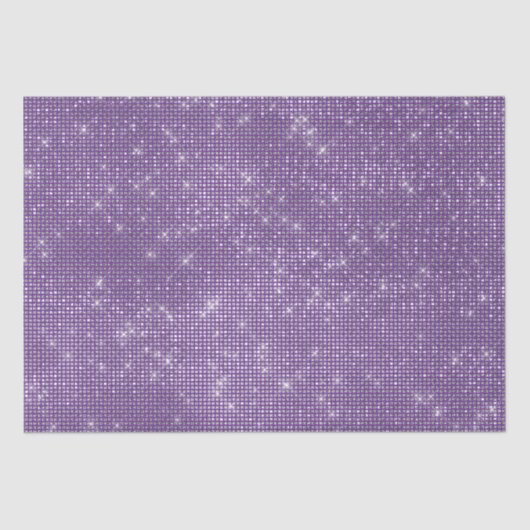 Girly Lila Glitzy Sparkle Seidenpapier (Vorderseite)