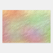 Girly Lila Gold Leopard Glitzer Hearts Geschenkpapier Set (Vorderseite 3)