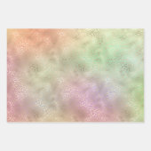 Girly Lila Gold Leopard Glitzer Hearts Geschenkpapier Set (Vorderseite)