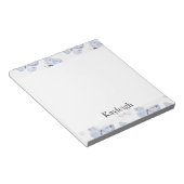 Girly Lila Lavender Butterflies Notizblock (angewinkelt)