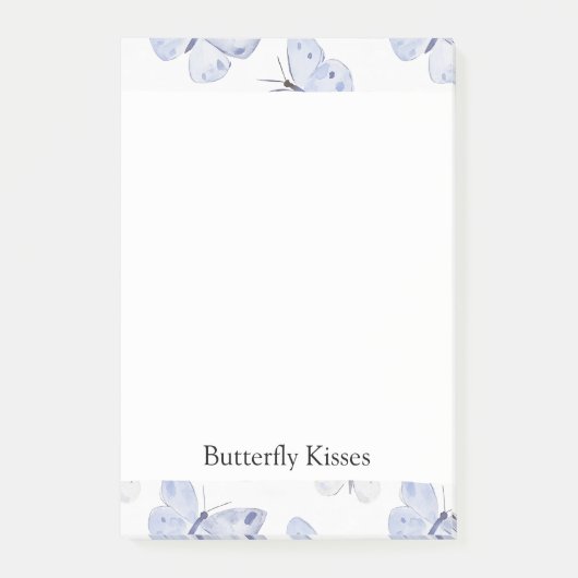Girly Lila Lavender Butterflies Post-it Klebezettel (Vorderseite)