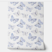 Girly Lila Lavender Butterflies Tapete (Abrollen)