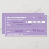 Girly Lila Money Manifestation Karo (Vorne/Hinten)