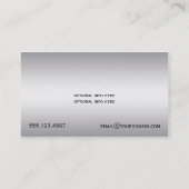 Girly lila schwarzer Zebra-lila Diamant verziert Visitenkarte (Rückseite)