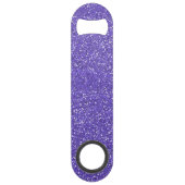 Girly Lila Sparkle Glitzer Speed Flaschenöffner (Rückseite)