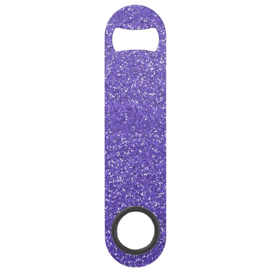 Girly Lila Sparkle Glitzer Speed Flaschenöffner (Vorderseite)