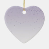 Girly Lilac Lila Confetti Glam Ombre Keramik Ornament (Hinten)