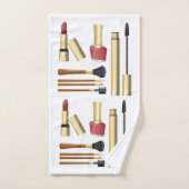 Girly Lipstick-Kosmetik Badhandtuch Set (Handtuch)