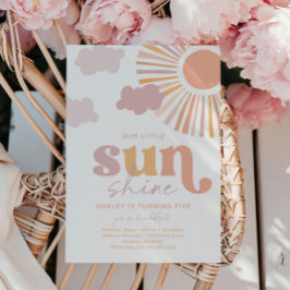 Girly Little Sunshine Einladung zum Geburtstag