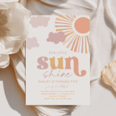 Girly Little Sunshine Einladung zum Geburtstag