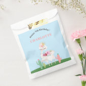 Girly Llama Floral Cactus Birthday Party Geschenktütchen (Versiegelt)