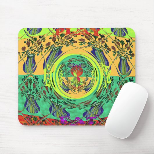Girly Lovely Floral Mousepad (Mit Mouse)