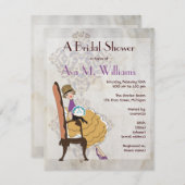 Girly Mädchen-Brautparty-Einladung Einladung (Vorne/Hinten)