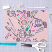 Girly Mädchen-handgemaltes Aquarell-Make-up auf Seidenpapier (Handwerk)