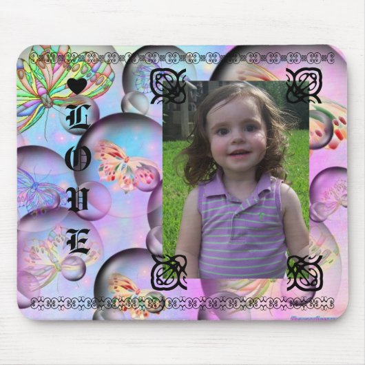 Girly Mädchen Mousepad (Vorne)