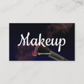 Girly Makeup Artist Visitenkarte (Rückseite)