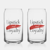 Girly Makeup Lover Loyalty Slogan Dosenglas (Rückseite)