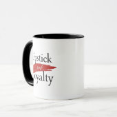 Girly Makeup Lover Loyalty Slogan Tasse (Vorderseite Links)