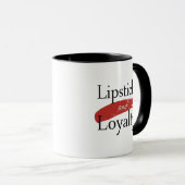 Girly Makeup Lover Loyalty Slogan Tasse (VorderseiteRechts)