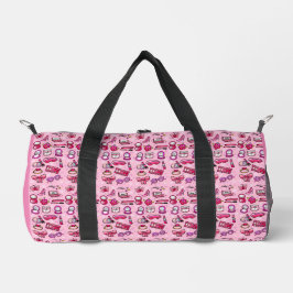 Girly Makeup - Pink Duffle Bag