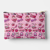 Girly Makeup - Pink Zubehörtasche (Rückseite)