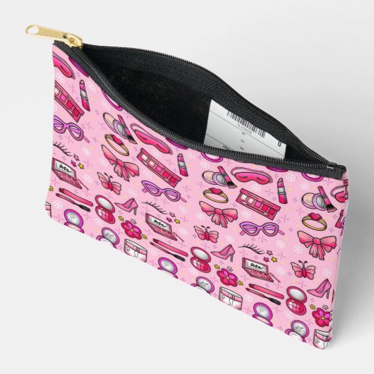 Girly Makeup - Pink Zubehörtasche (Offen)
