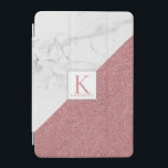 Girly Marble Blush Rose Gold Glitzer Monogram iPad Mini Hülle<br><div class="desc">Girly Marble Blush Rose Gold Glitzer Monogram Cover mit Rose Gold Imitate Glitzer und Platz für Ihre individuelle Monogramm und Name. Einfach mit Text, Schriftart und Farben anpassen. Erstellt von Zazzle pro Designer BK Thompson © exklusiv für Cedar und String; bitte kontaktieren Sie uns, wenn Sie Hilfe benötigen, Fragen haben,...</div>