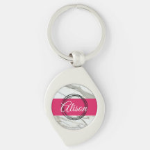 Girly-Marmor Rosa individuelle Name minimale Desig