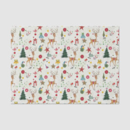 Girly Merry Christmas Deer | Gewebepapier Seidenpapier