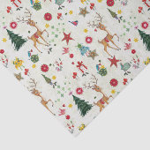 Girly Merry Christmas Deer | Gewebepapier Seidenpapier (Ausschnitt)